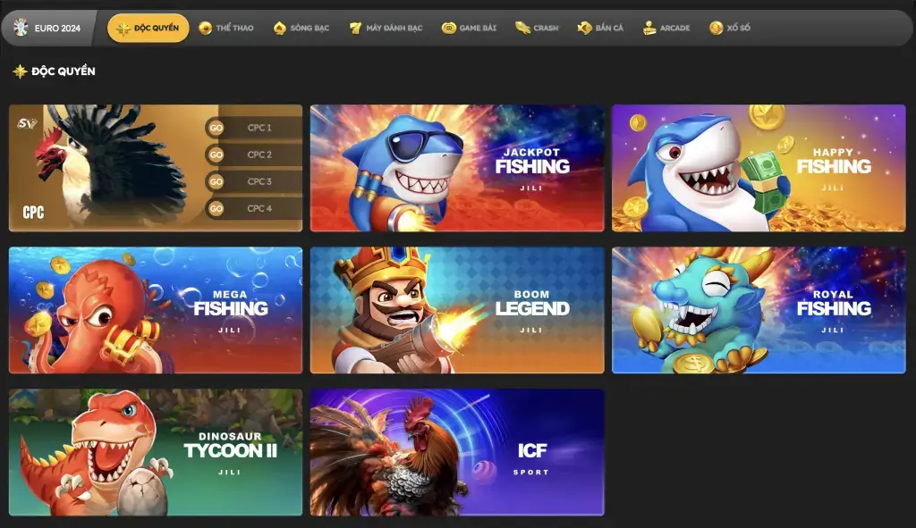 Những loại hình cá cược BJ88 cung cấp