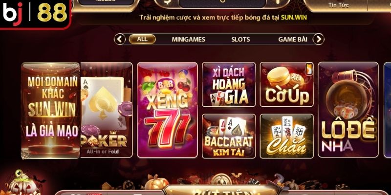 Nhận diện giao diện Sunwin thật